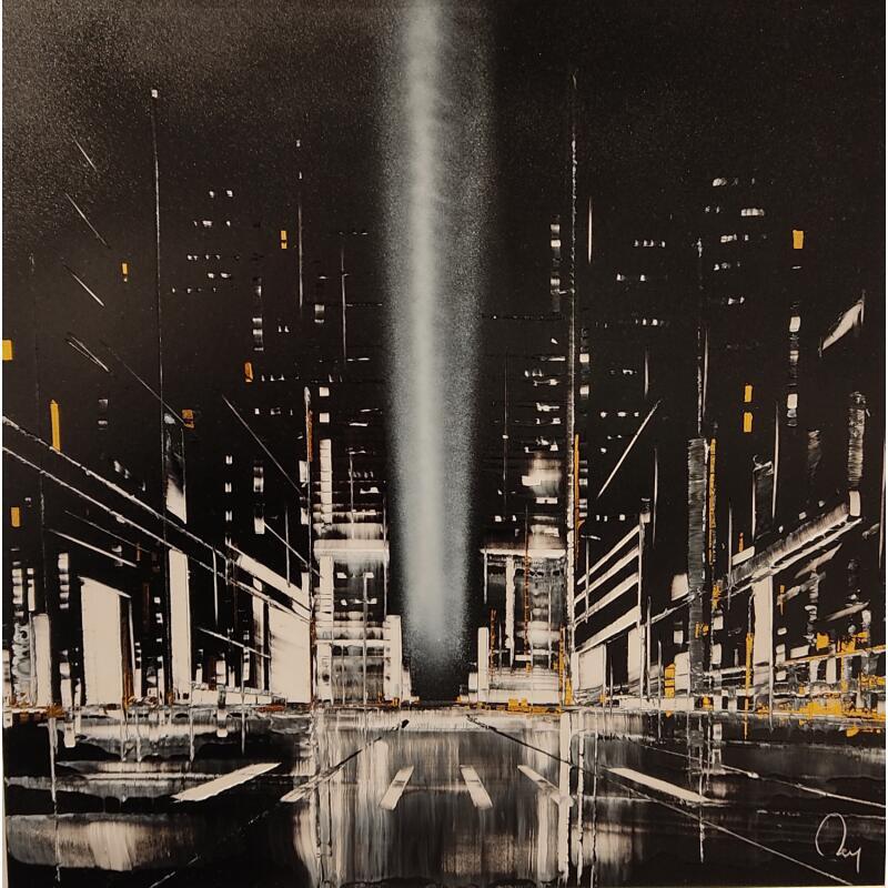 Painting Celestial  by Rey Julien | Painting Figurative Gold leaf