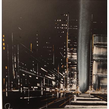 Painting Carbon by Rey Julien | Painting Figurative Gold leaf