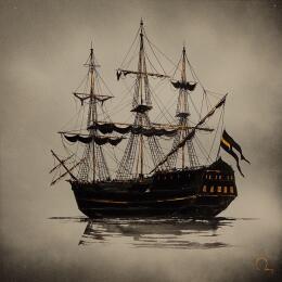 Painting Héritage  by Rey Julien | Painting Figurative Gold leaf