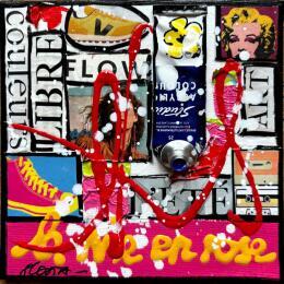 Painting La vie en rose by Costa Sophie | Painting