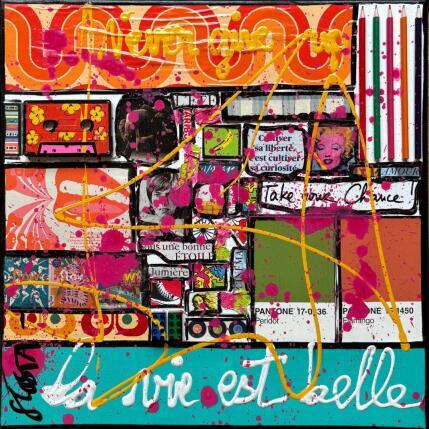 Peinture La vie est belle ! par Costa Sophie | Tableau