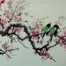 Painting Amours florales by Du Mingxuan | Painting Figurative Landscapes Animals Watercolor Ink