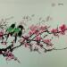 Painting Amours florales by Du Mingxuan | Painting Figurative Landscapes Animals Watercolor Ink