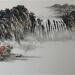 Painting La voie du torrent by Du Mingxuan | Painting Figurative Landscapes Watercolor Ink