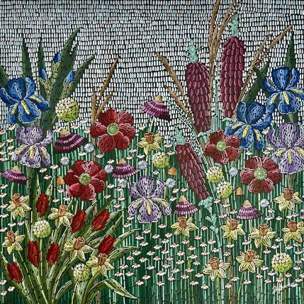 Painting Spring Garden 2 by Dmitrieva Daria | Painting Subject matter Oil