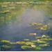 Painting nymphéas by Sannier Daniel | Painting Impressionism Landscapes Oil