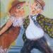 Peinture a little love and dancing.  par Garilli Nicole | Tableau Figuratif Scènes de vie Acrylique