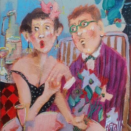 Peinture we liked each other and that's it. par Garilli Nicole | Tableau Figuratif Acrylique Scènes de vie