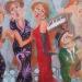 Painting pretty women at the cabaret.  by Garilli Nicole | Painting Figurative Life style Acrylic