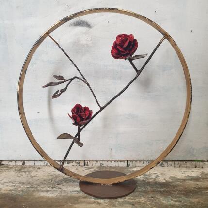 Sculpture Des Roses  par Eres Nicolas | Sculpture Figuratif Métal Animaux, Nature