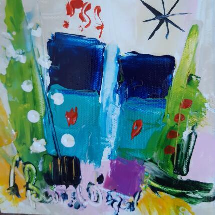 Painting L'été avec toi by Bastide d´Izard Armelle | Painting Abstract