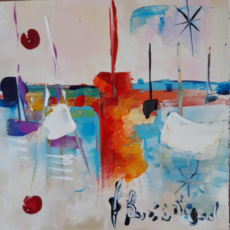 Painting Au réveil  by Bastide d´Izard Armelle | Painting Abstract