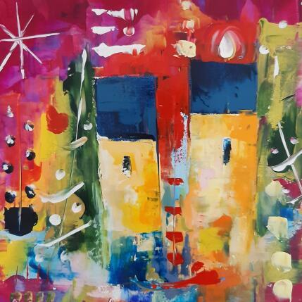 Painting Le bonheur à deux by Bastide d´Izard Armelle | Painting Abstract