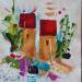 Painting Le temps des cerises  by Bastide d´Izard Armelle | Painting Abstract