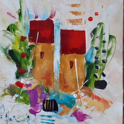 Painting Le temps des cerises  by Bastide d´Izard Armelle | Painting Abstract