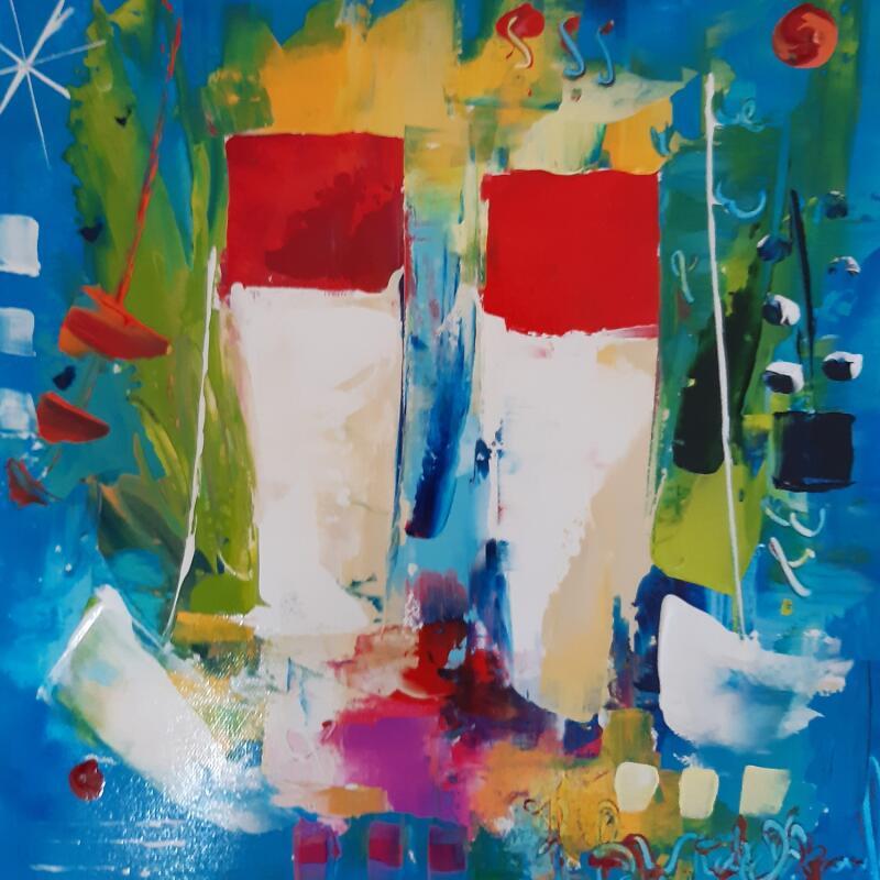 Painting Evasion by Bastide d´Izard Armelle | Painting Abstract