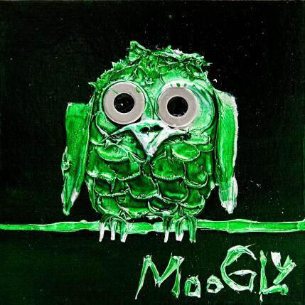 Gemälde CHLOROPHYLUS von Moogly | Gemälde Art brut Acryl, Harz, Pigmente Tiere