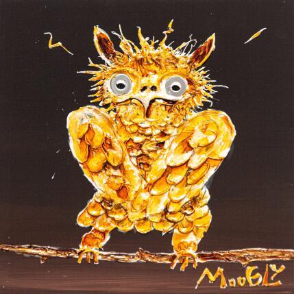 Peinture Pudiqus par Moogly | Tableau Art Singulier Acrylique, Pigments, Résine Animaux