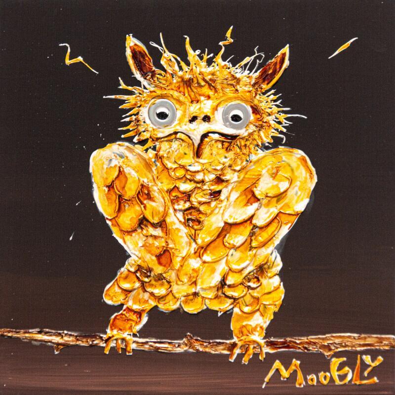 Peinture Pudiqus par Moogly | Tableau Art Singulier Animaux Acrylique Résine Pigments