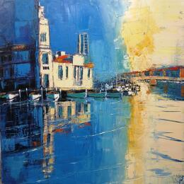Peinture 80x80 No Name 10044-20791-20250516-2 par L'huillier Françis | Tableau Figuratif Huile Marine