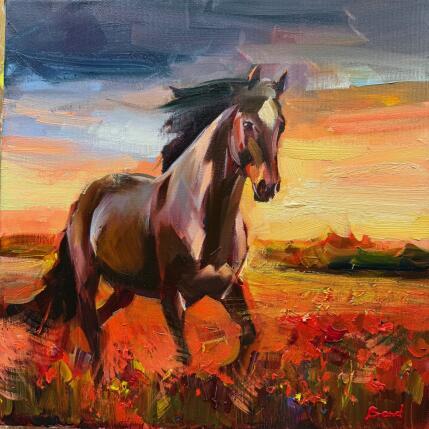 Painting The Silence of Fire by Bond Tetiana | Painting Figurative Oil