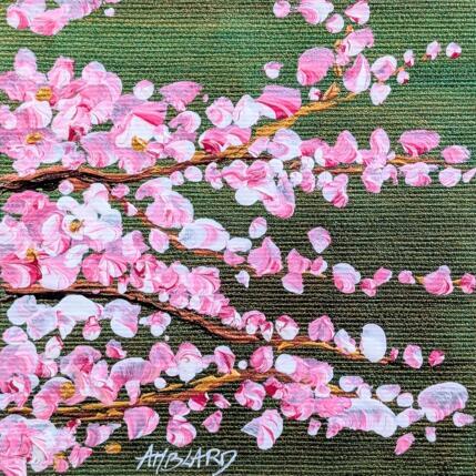 Peinture Petites fleurs de cerisier 2 par Amblard Florence | Tableau Impressionnisme Acrylique Nature