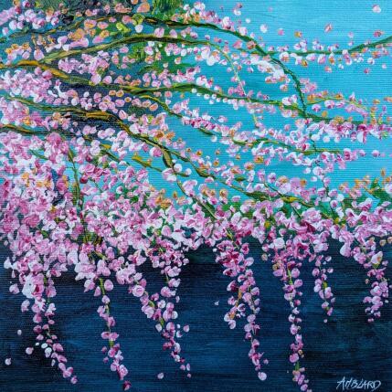 Gemälde Petit cerisier pleureur von Amblard Florence | Gemälde Impressionismus Acryl Natur