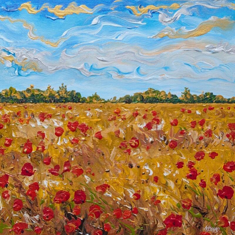 Peinture Une belle journée par Amblard Florence | Tableau Impressionnisme Nature Acrylique