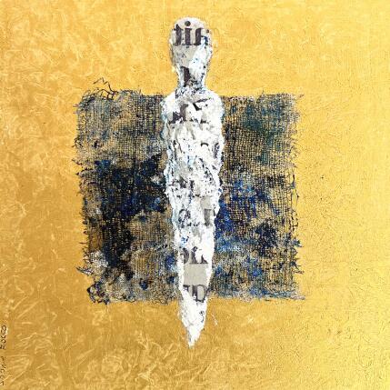 Peinture Transparence par Rocco Sophie | Tableau Art Singulier Acrylique, Collage, Sable