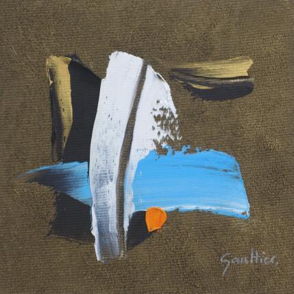 Painting Sur la vague by Gaultier Dominique | Painting Abstract Oil Minimalist