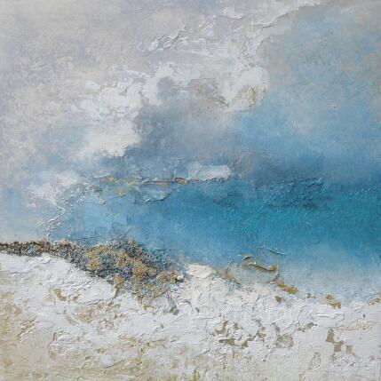 Painting Entre ciel et terre by Gaultier Dominique | Painting Abstract Acrylic Marine