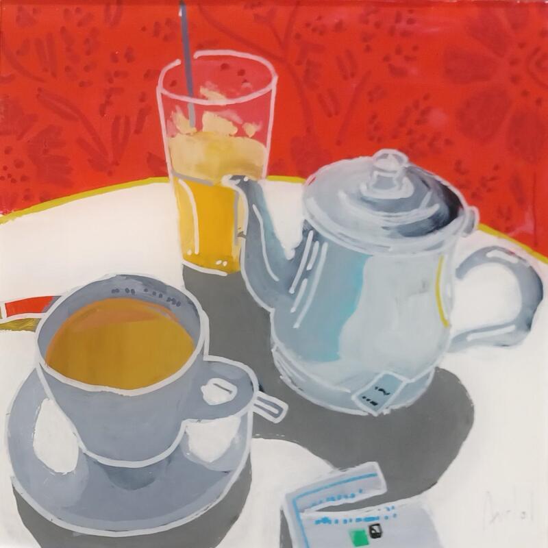 Peinture Le jus était frais par Auriol Philippe | Tableau Figuratif Natures mortes Plexiglas Acrylique Posca