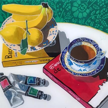 Peinture Les échanges entre Francis et Nicolas étaient contrastés par Auriol Philippe | Tableau Figuratif Acrylique, Plexiglas, Posca Natures mortes