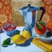 Painting Le dessert était sacré pour Francis by Auriol Philippe | Painting Figurative Still-life Plexiglass Acrylic Posca