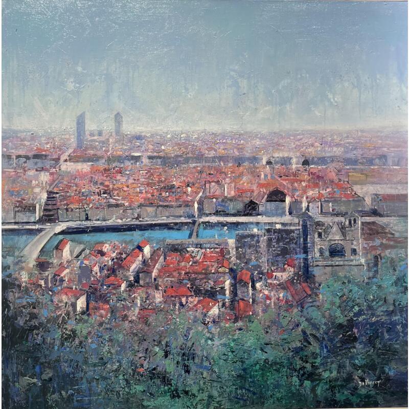 Gemälde L'aube joyeuse von De Norroy Georges Emile | Gemälde Figurativ Urban Öl