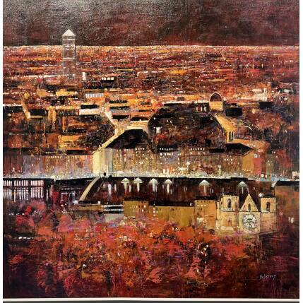 Gemälde La ville  d'or von De Norroy Georges Emile | Gemälde Figurativ Öl Urban