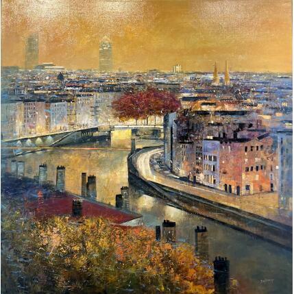 Gemälde Soirée dorée von De Norroy Georges Emile | Gemälde Figurativ Öl Urban