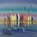 Painting Horizon amoureux by Fonteyne David | Painting Figurative Acrylic