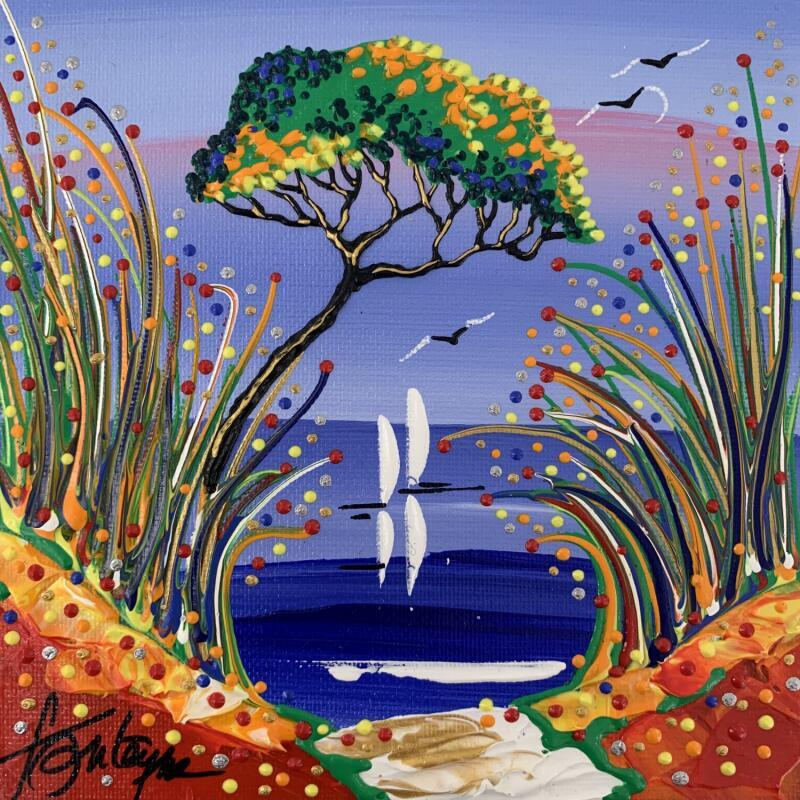 Gemälde Viens chez moi von Fonteyne David | Gemälde Figurativ Acryl