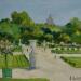 Pintura Promenade dans les jardins parisiens por Sannier Daniel | Pintura Impressionism Paisajes Aceite
