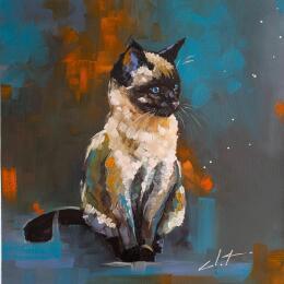 Painting Pixel  by CLOT | Painting Figurative Oil Animals