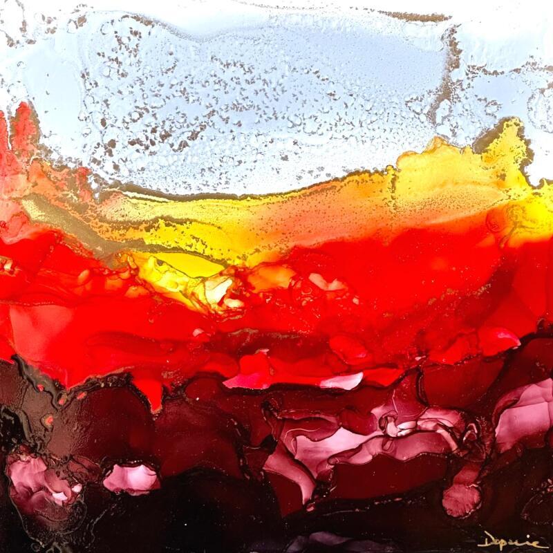 Painting Poésie florale 2475 by Depaire Silvia | Painting Abstract Landscapes Minimalist Acrylic