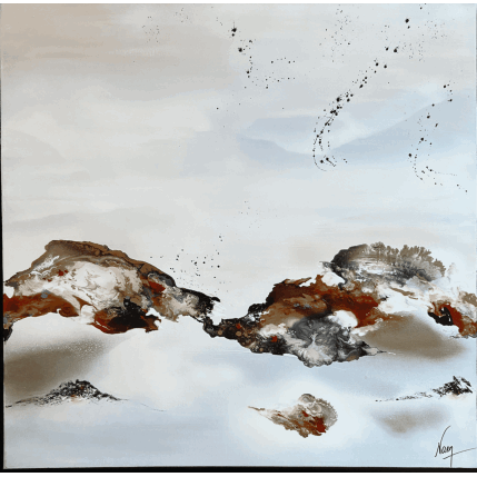 Gemälde 867 von Naen | Gemälde Abstrakt Acryl, Tinte