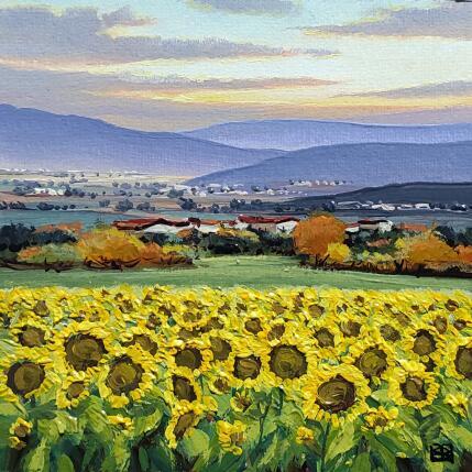 Peinture Where the day blooms par Requena Elena | Tableau Figuratif Huile Paysages