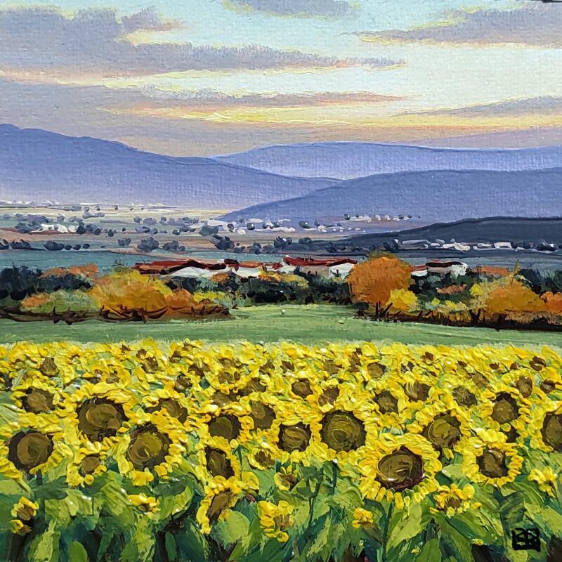 Peinture Where the day blooms par Requena Elena | Tableau Figuratif Paysages Huile
