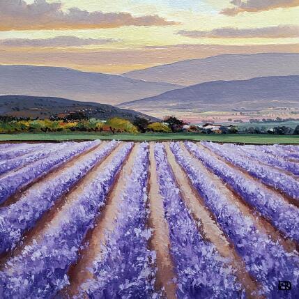 Pintura The violet melody of dusk por Requena Elena | Pintura Figurativo Aceite Iconos pop, Paisajes