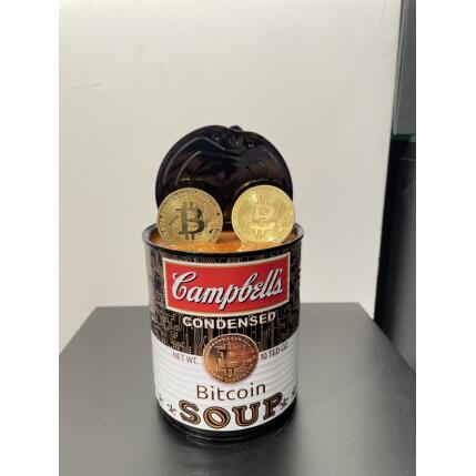 Sculpture Bitcoin Soup by TED | Sculpture Pop-art Pop icons