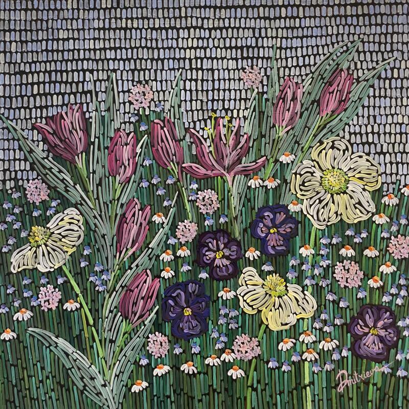 Peinture Spring flowers  par Dmitrieva Daria | Tableau Impressionnisme Nature Acrylique