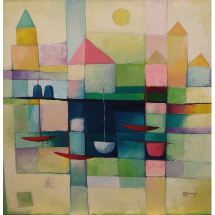 Peinture AH1 par Burgi Roger | Tableau Figuratif Acrylique Architecture, Marine, Paysages