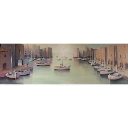 Painting AR65 by Burgi Roger | Painting Figurative Acrylic Landscapes, Marine